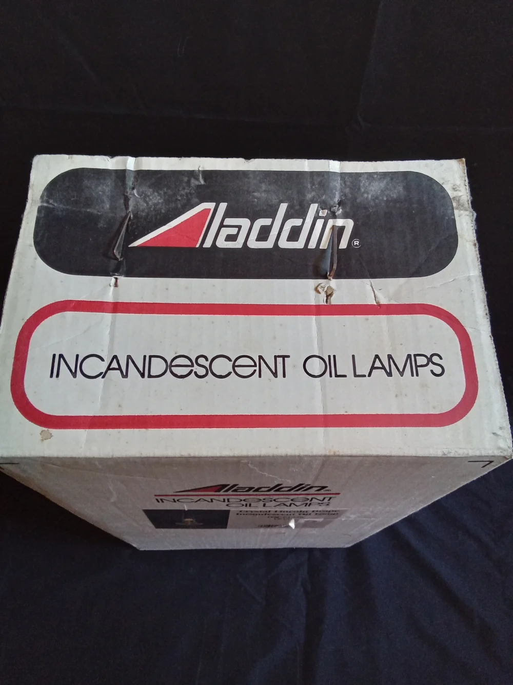Aladdin Crystal Lincoln Drape Incandescent Oil‎ Lamp - Crystal/Gold - Picture 4 of 7